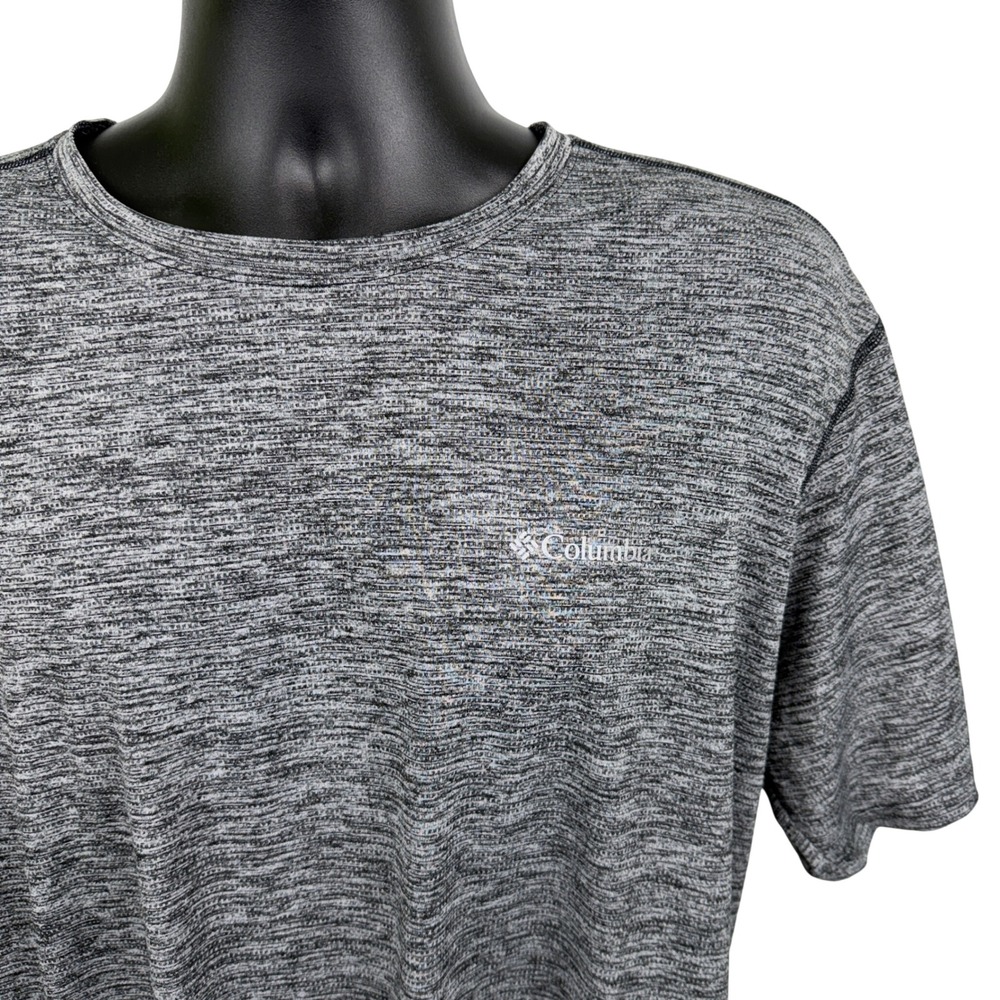 Columbia Men Sportswear Company Gray Heathered Short Sleeve T‎ Shirt Size XL TG